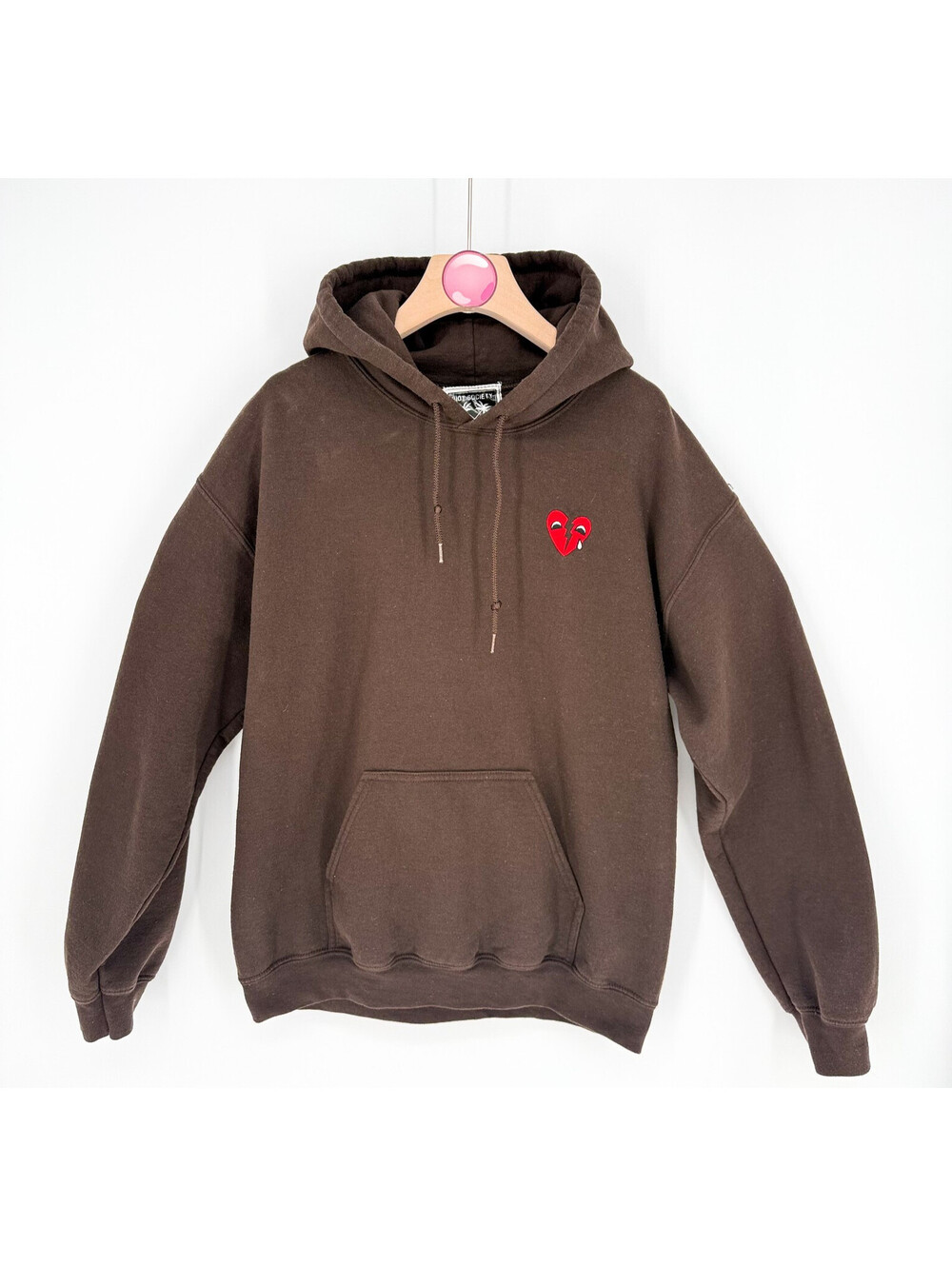 Riot Society Men’s Brown Broken Heart Sweatshirt Size M